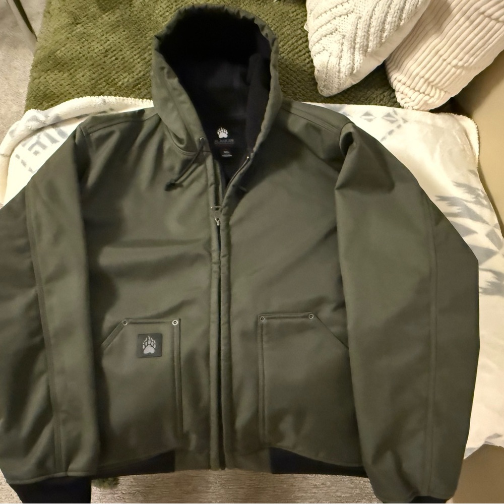 Alaskan Hardgear Men's Hooded Field Jacket in Olive Green - [Brand Unspecified]